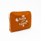 Bloom With Kindness 14 Inch Laptop Sleeve (Orange Red)