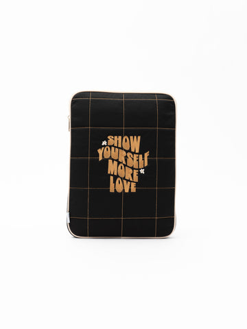 Show Yourself More Love 15 Inch Laptop Sleeve (Black)