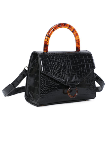 Joelle Top Handles Bag (Black)