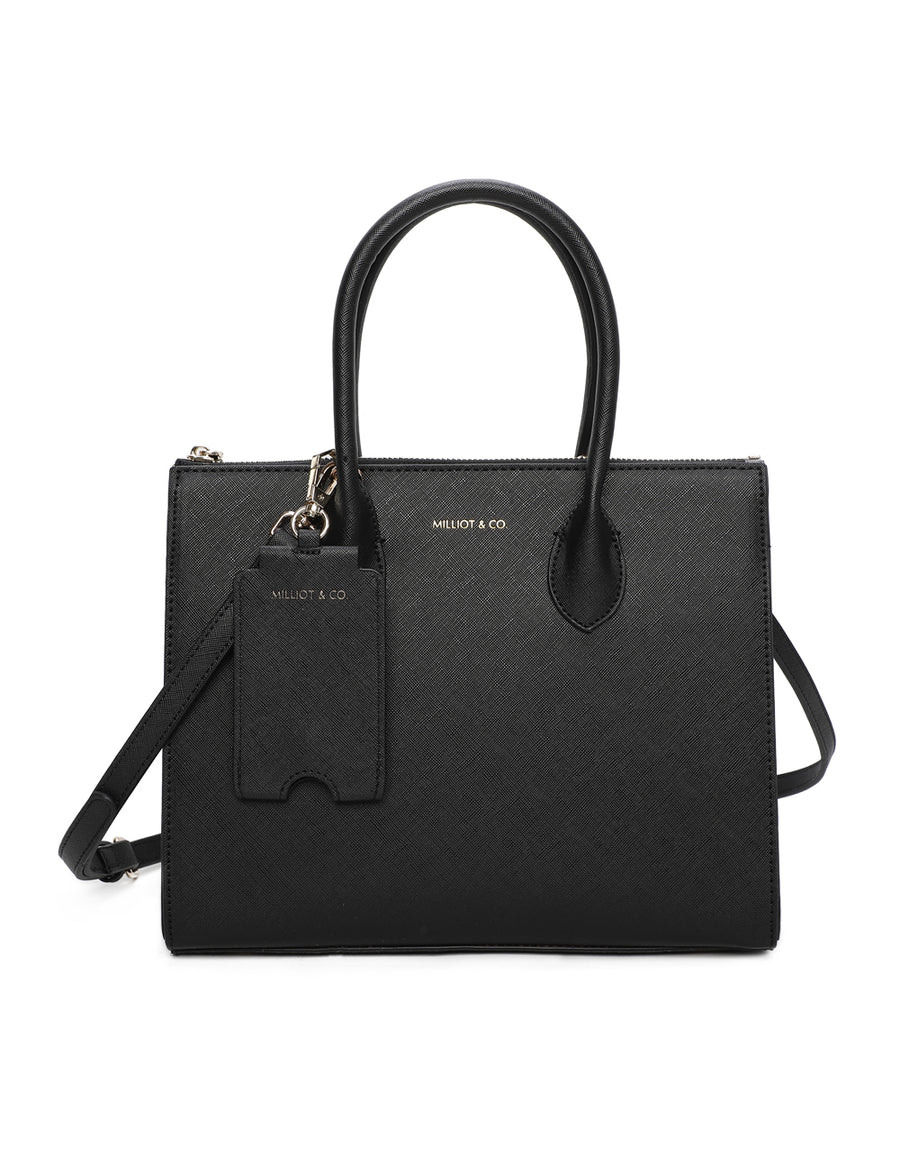 Sebastiane Top Handle Bag (Black)