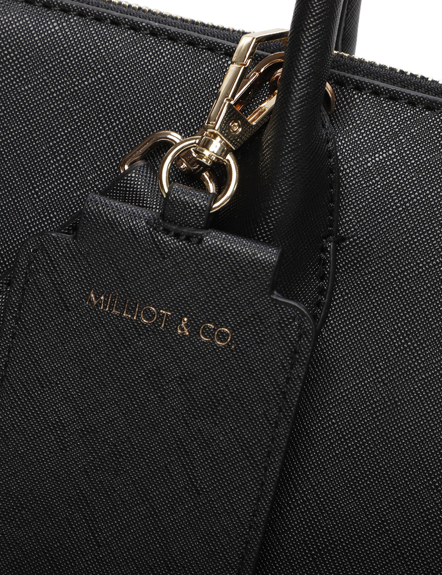 Sebastiane Top Handle Bag (Black)