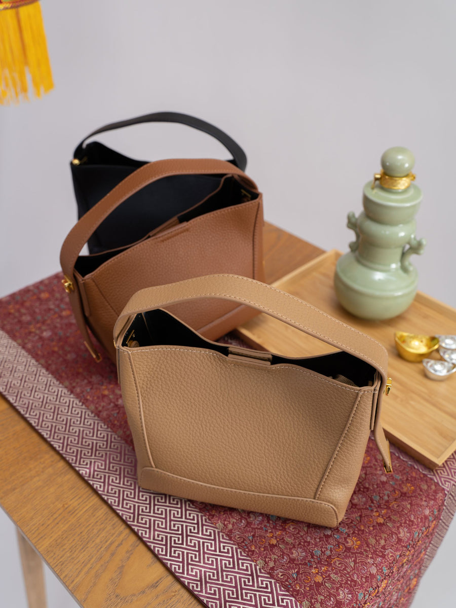Ranae Top Handle Sling Bag (Brown)