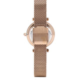 Endora Rose Gold Mesh Strap Watch (Salmon)