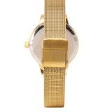 Zoey Gold Mesh Strap Watch (Gold)