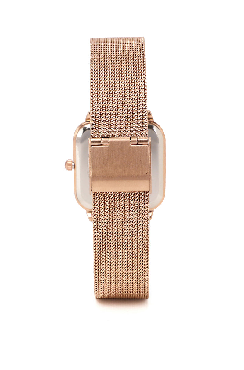 Roux Watch With 2 Straps Metal Analog (Rose Gold/Pink)