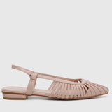 Kym Pointed Toe Flats (Pink)