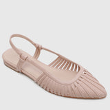 Kym Pointed Toe Flats (Pink)
