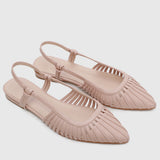 Kym Pointed Toe Flats (Pink)