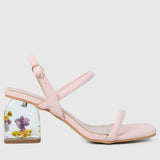 Skuyler Floral Heels (Pink)