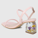 Skuyler Floral Heels (Pink)