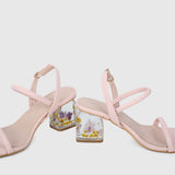 Skuyler Floral Heels (Pink)