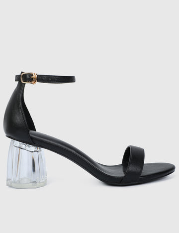 Cecelia Open Toe Heels (Black)
