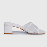 Earth Edit Hollie Open Toe Heels (White)