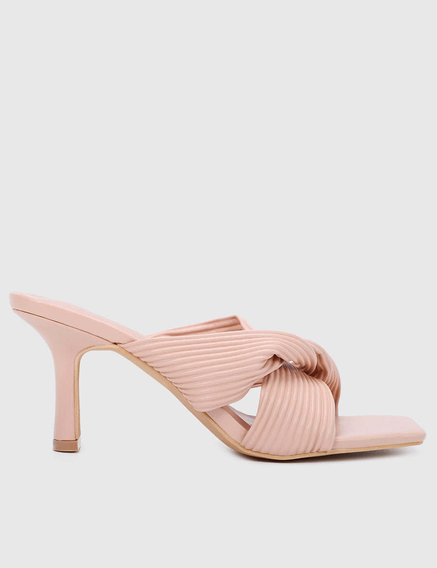 Sapphire Open Toe Heels (Nude)