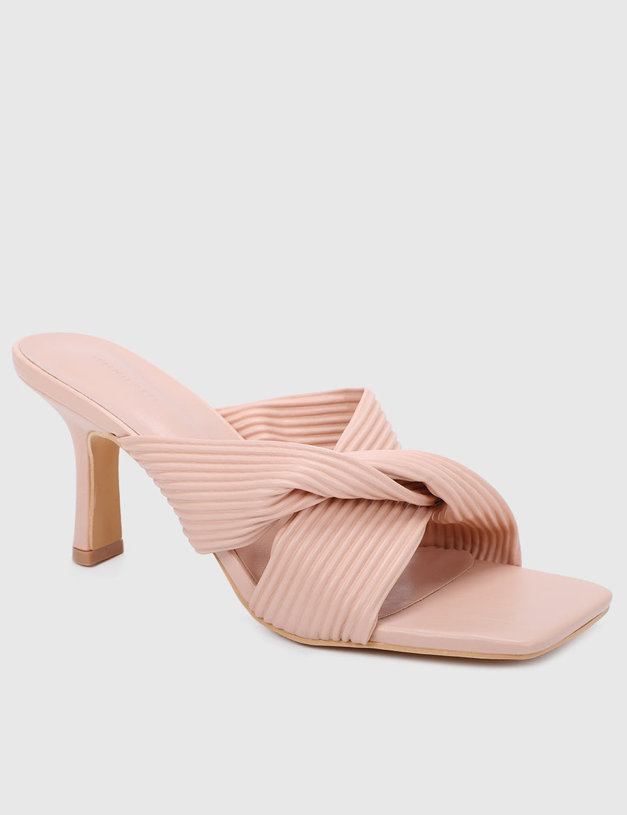 Sapphire Open Toe Heels (Nude)