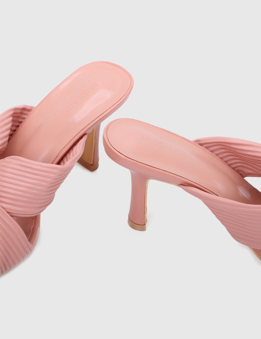 Sapphire Open Toe Heels (Pink)