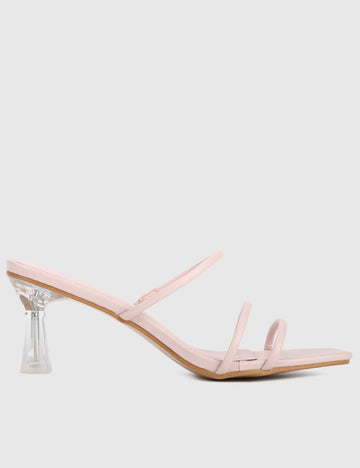 Candace Open Toe Heels (Pink)
