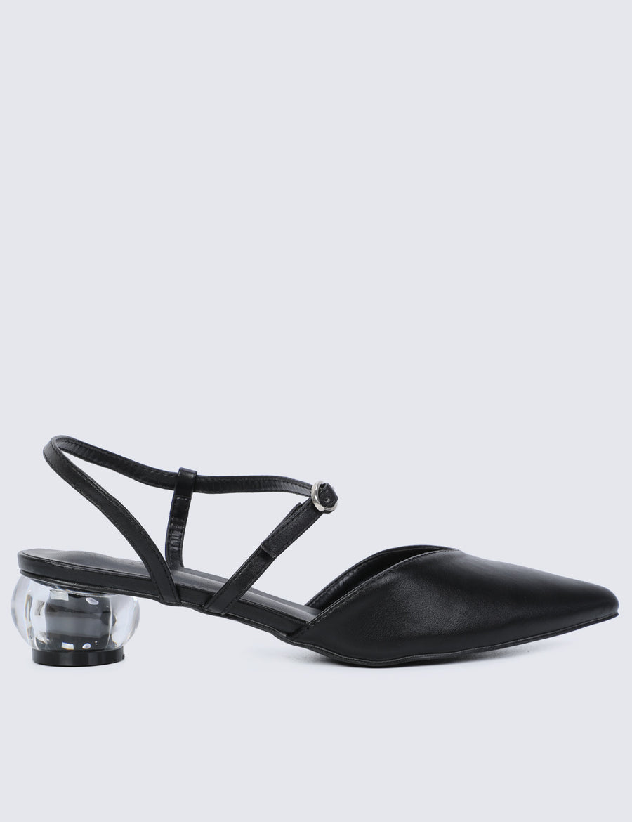 Wynne Pointed Toe Heels (Black)