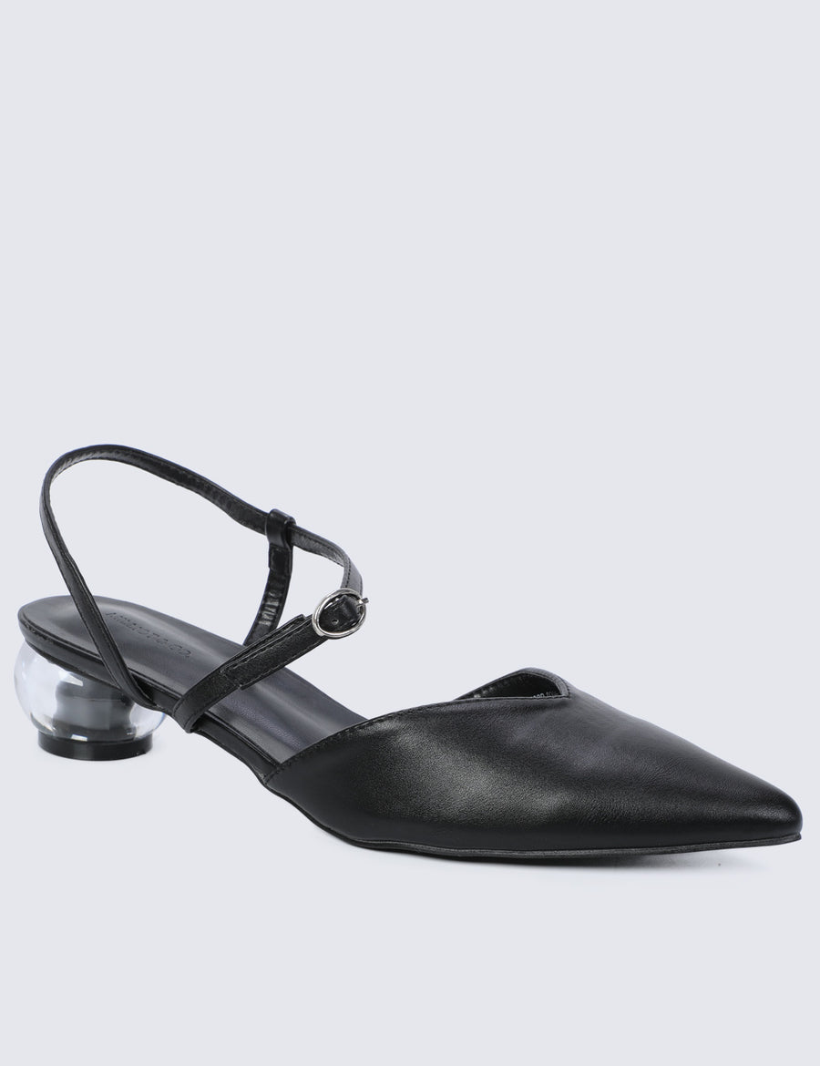 Wynne Pointed Toe Heels (Black)