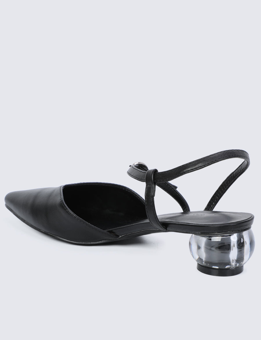 Wynne Pointed Toe Heels (Black)