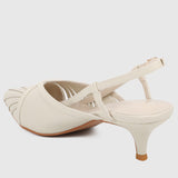 Dolly Pointed Toe Heels (White)