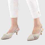 Dolly Pointed Toe Heels (White)