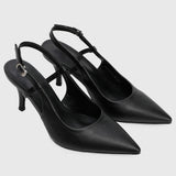 Lally Pointed Toe Heels (Black)