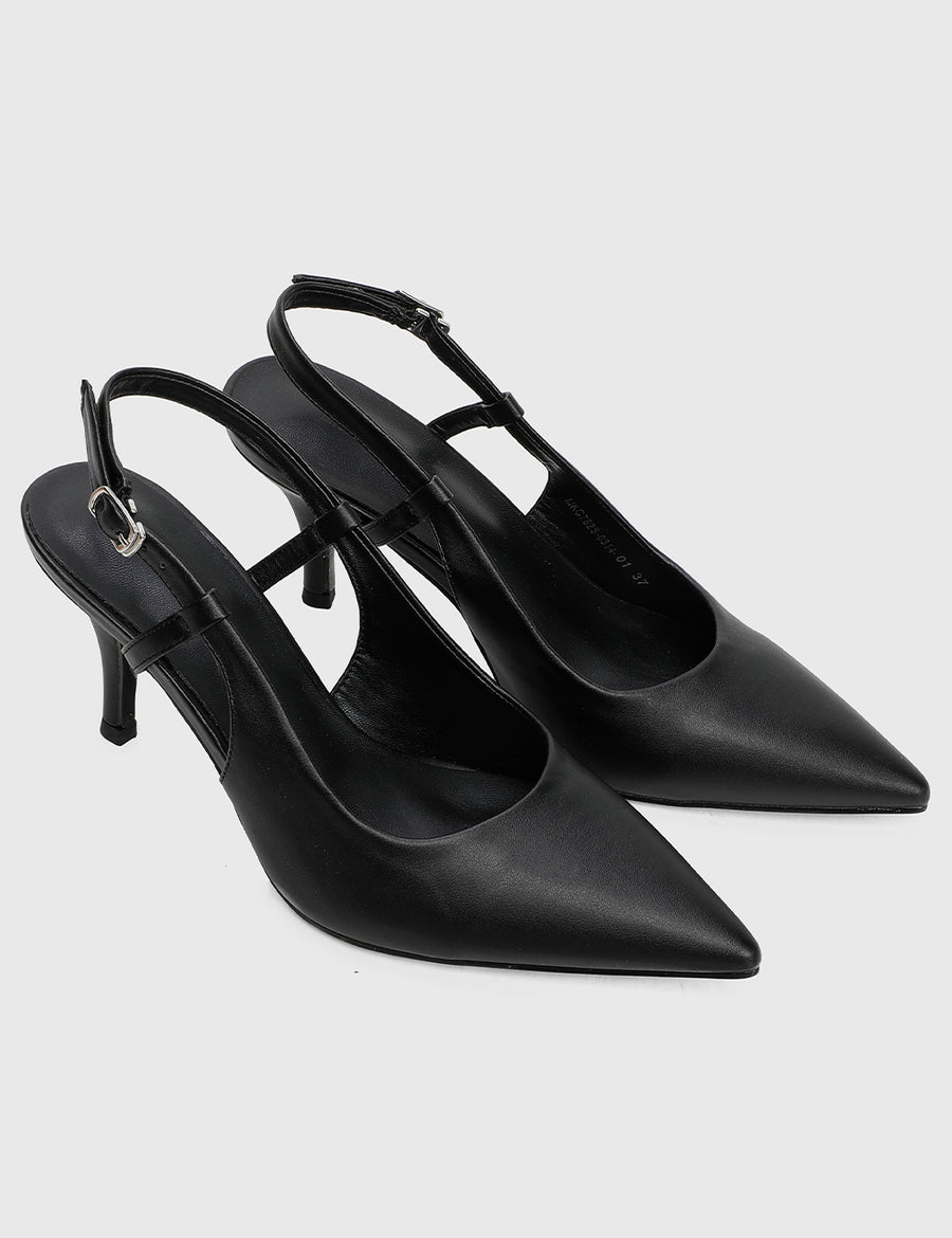 Lally Pointed Toe Heels (Black)