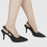 Lally Pointed Toe Heels (Black)