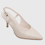 Lally Pointed Toe Heels (White)