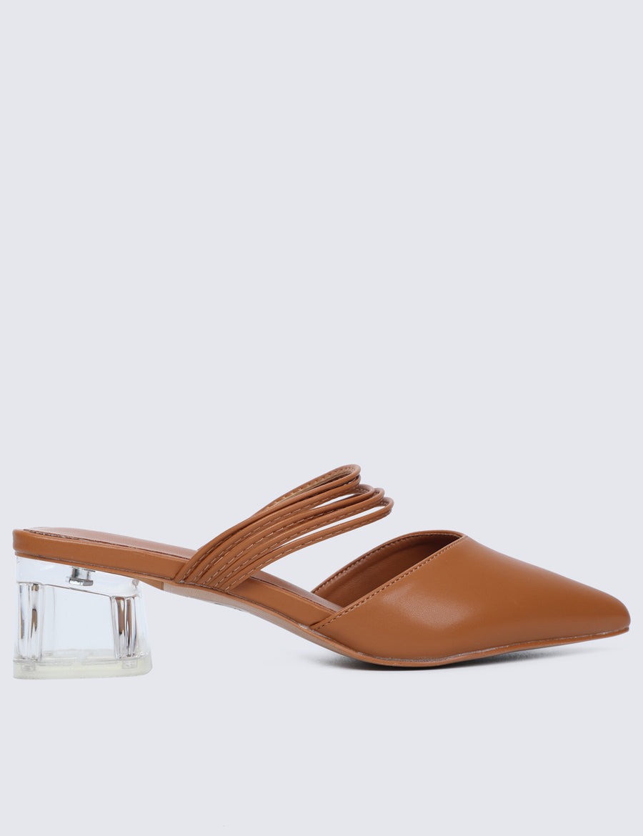 Terah Pointed Toe Heels (Brown)