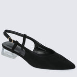 Tikvah Rounded Toe Heels (Black)