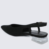 Tikvah Rounded Toe Heels (Black)