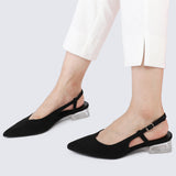Tikvah Rounded Toe Heels (Black)