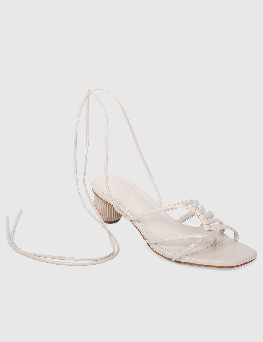 Elizabeth Thong Heels (Almond)