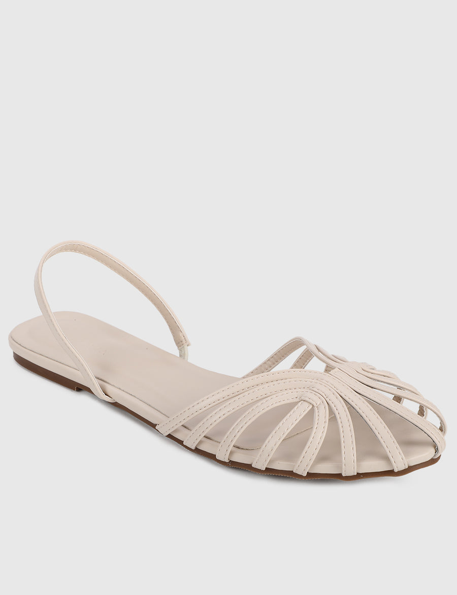 Lucinda Open Toe Sandals & Flip Flops (White)