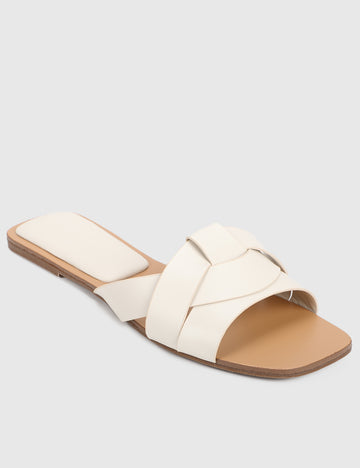 Clarissa Open Toe Sandals & Flip Flops (White)