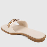 Coralie Open Toe Sandals & Flip Flops (White)