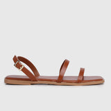 Bettina Open Toe Sandals & Flip Flops (Brown)