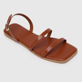 Bettina Open Toe Sandals & Flip Flops (Brown)
