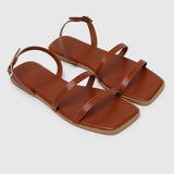 Bettina Open Toe Sandals & Flip Flops (Brown)