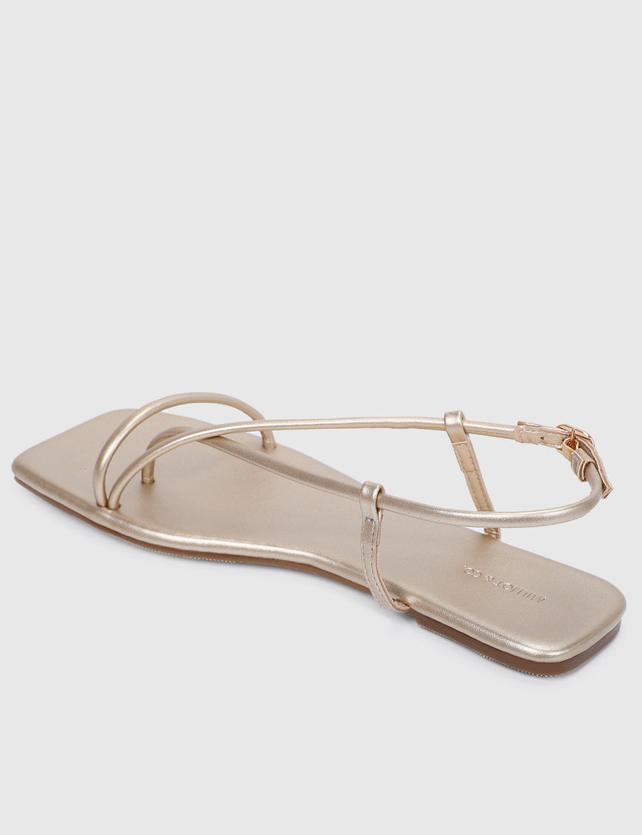 Charlotte Open Toe Sandals & Flip Flops (Gold)