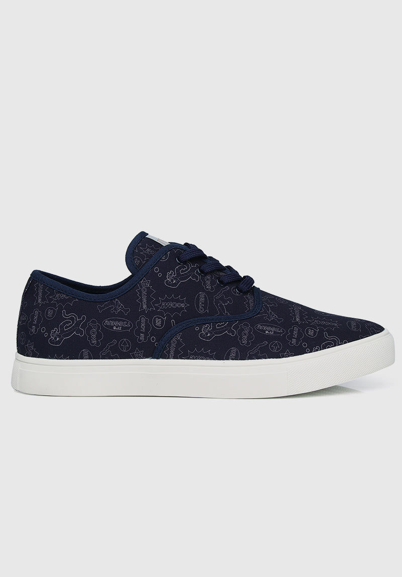 WTP New Adventure Rounded Toe Male Sneakers (Navy)