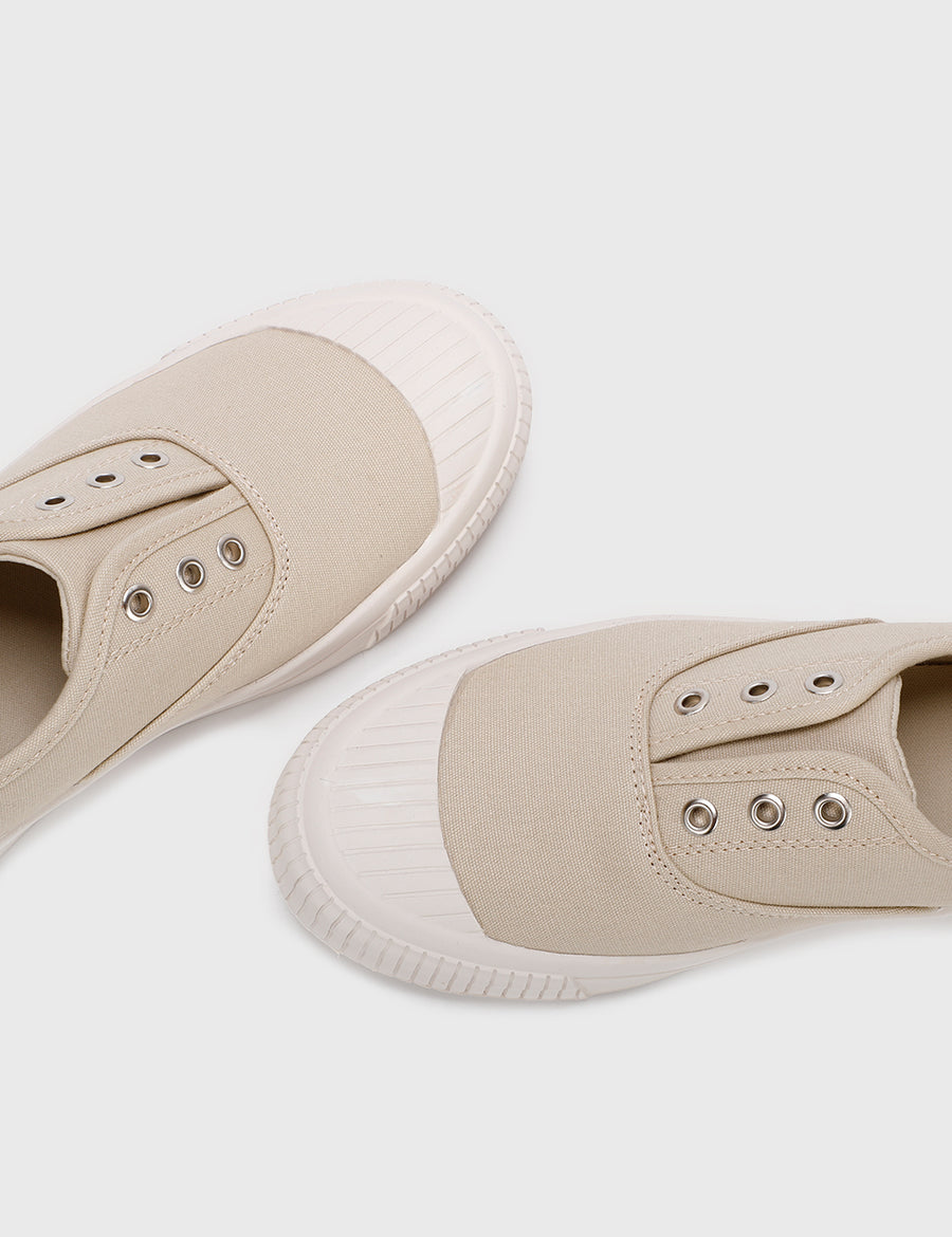 Tommie Rounded Toe Sneakers (Khaki)