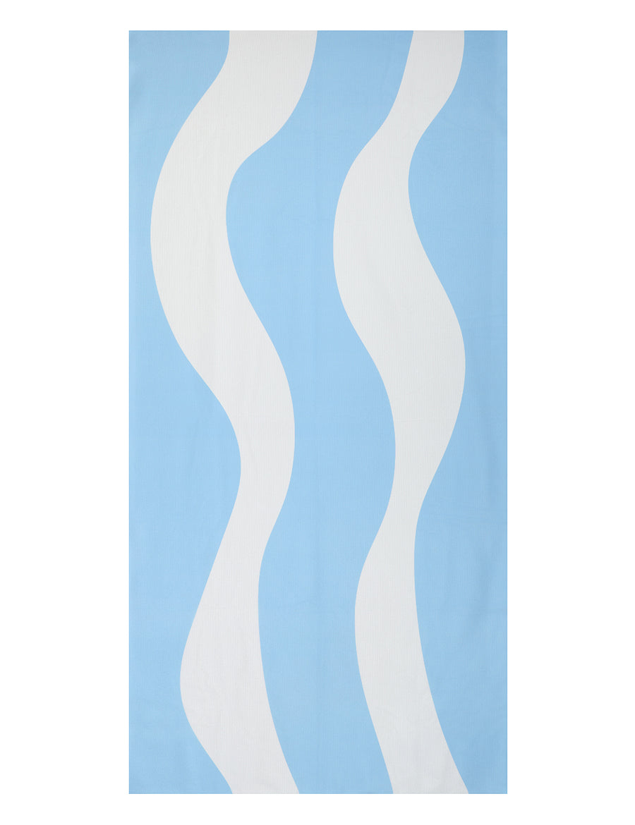 Mabli Printed Beach Mat (Sky Blue)