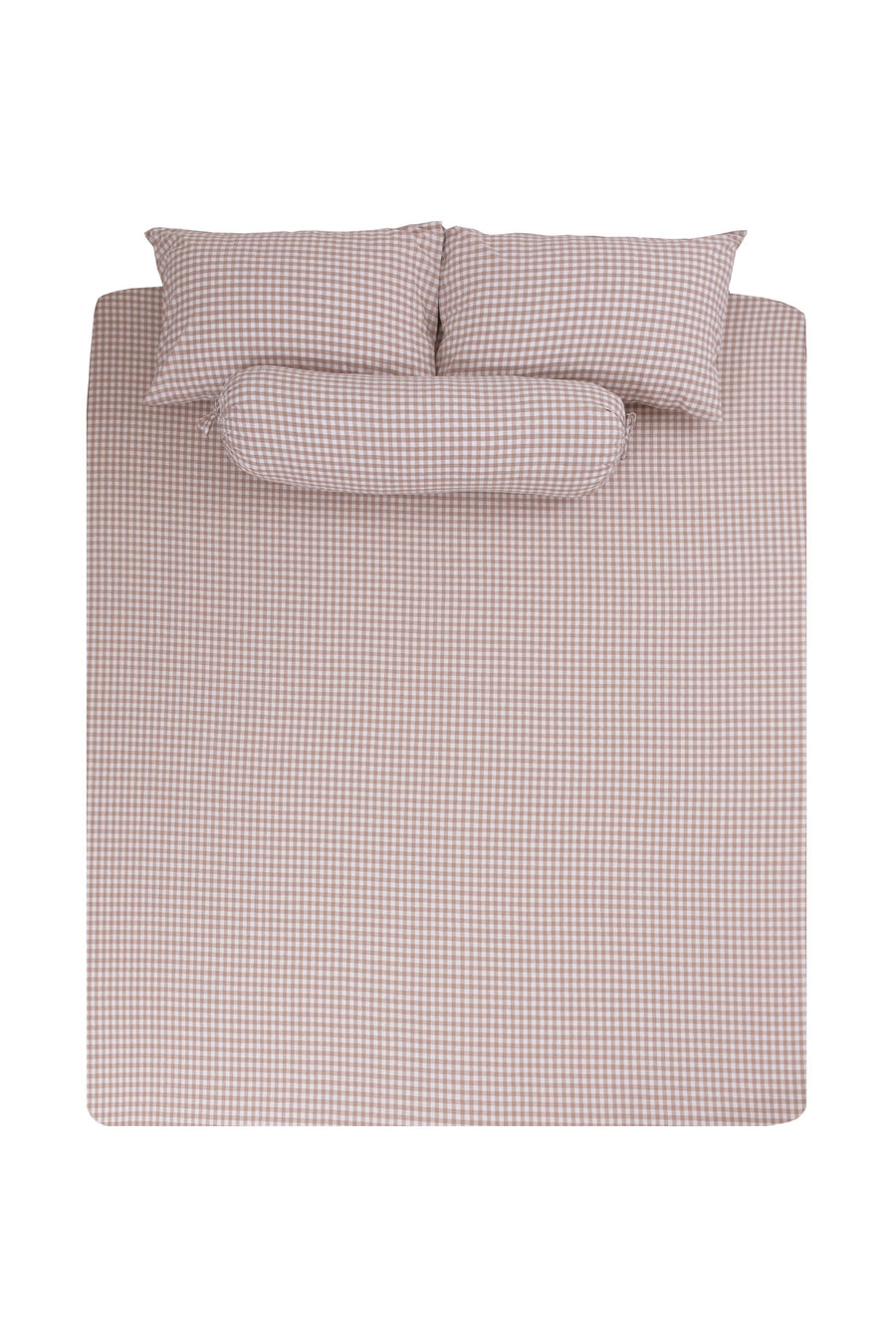 Elly Gingham SS 3-pc Fitted Sheet Set (Tortilla)