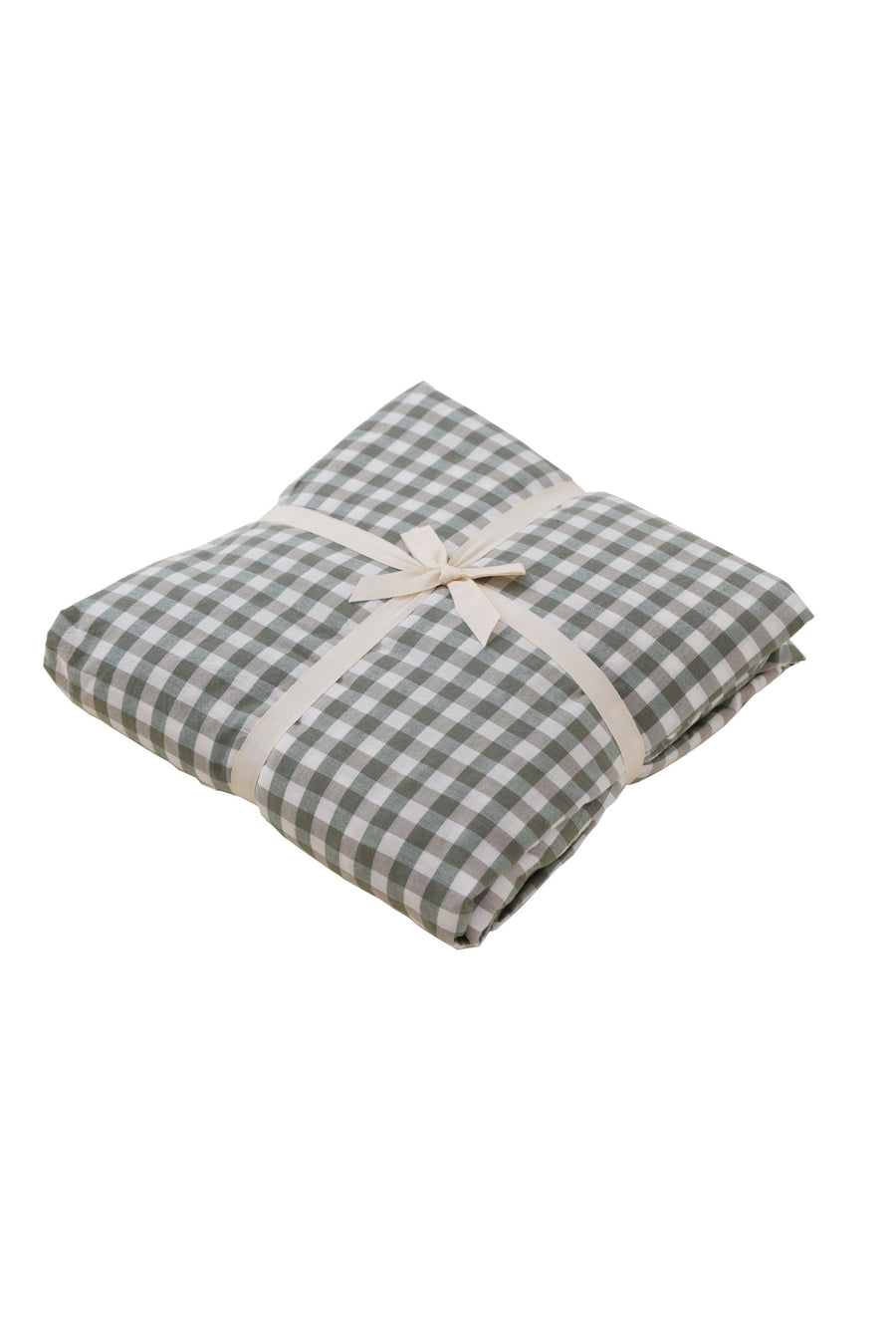 Elly Gingham K 4-pc Fitted Sheet Set (Dark Green)