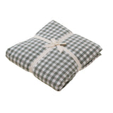 Elly Gingham SS 3-pc Fitted Sheet Set (Dark Green)