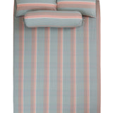 Dora Stripy Q 4-pc Fitted Sheet Set (Steel Blue)