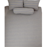 Tess Stripy SS 4-pc Quilt Cover Set (Grey)